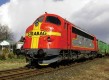 62856 Roco Diesel locomotive My (Nohab) of railroad construction company STRABAG in &quot;Santa Fe&quot; livery